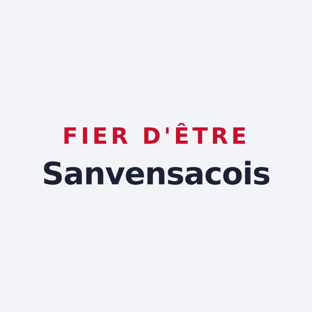 Poster « Fier d'être Sanvensacois » — design pour Sanvensa