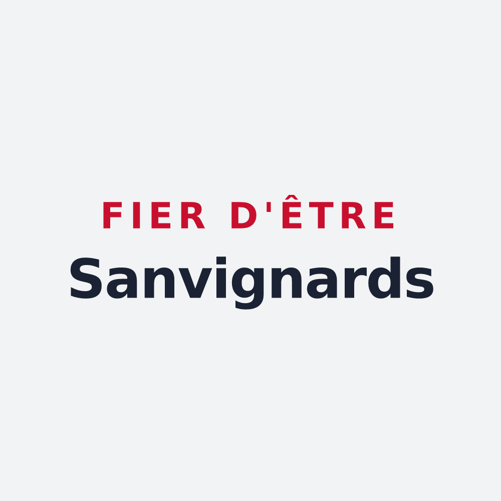 Poster « Fier d'être Sanvignards » — design pour Sanvignes-les-Mines
