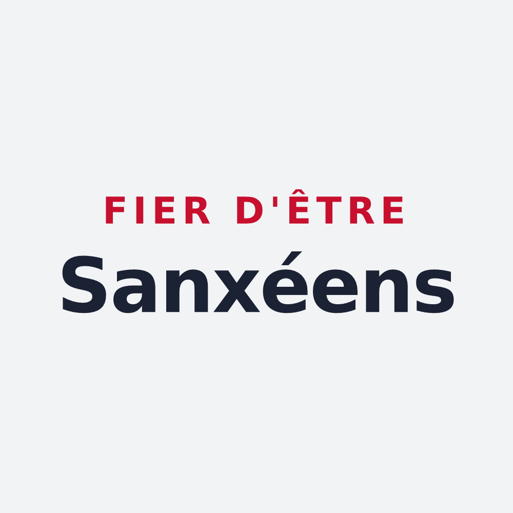 Poster « Fier d'être Sanxéens » — design pour Sanxay