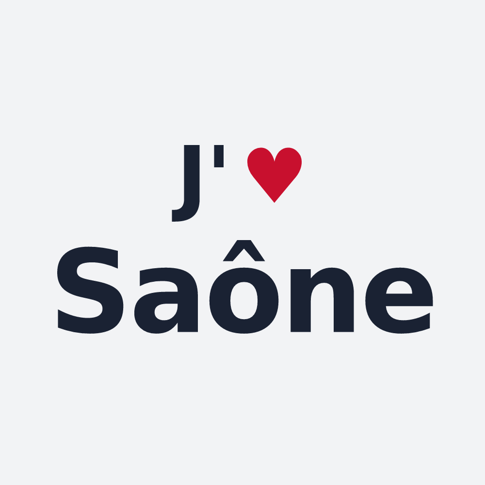 Poster personnalisé Saône — design J'aime Saône
