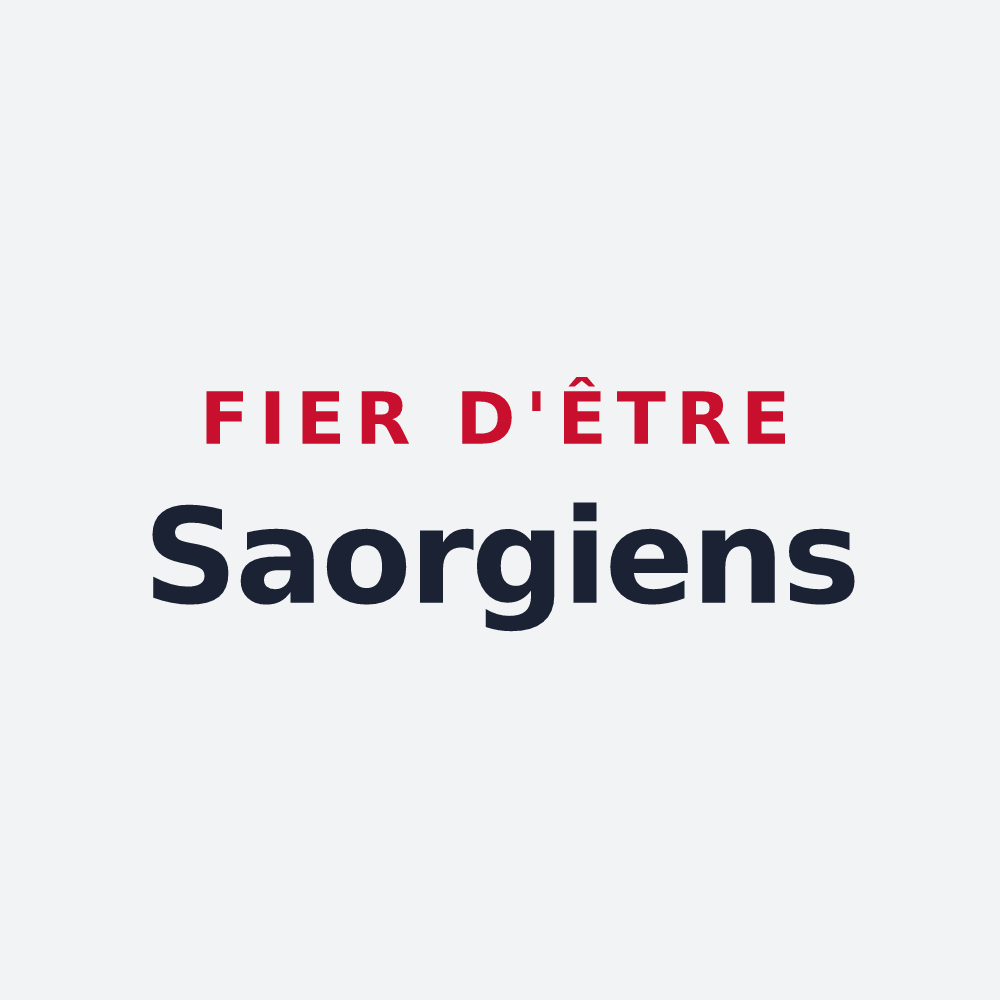 Poster « Fier d'être Saorgiens » — design pour Saorge