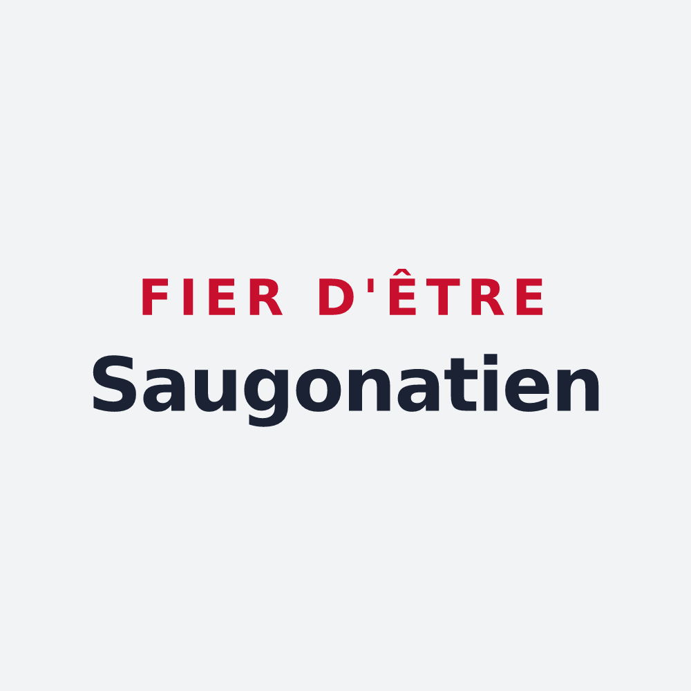 Poster « Fier d'être Saugonatien » — design pour Saosnes