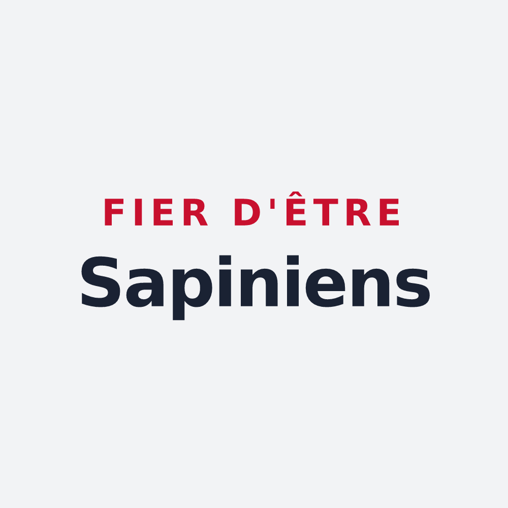 Poster « Fier d'être Sapiniens » — design pour Sapignies