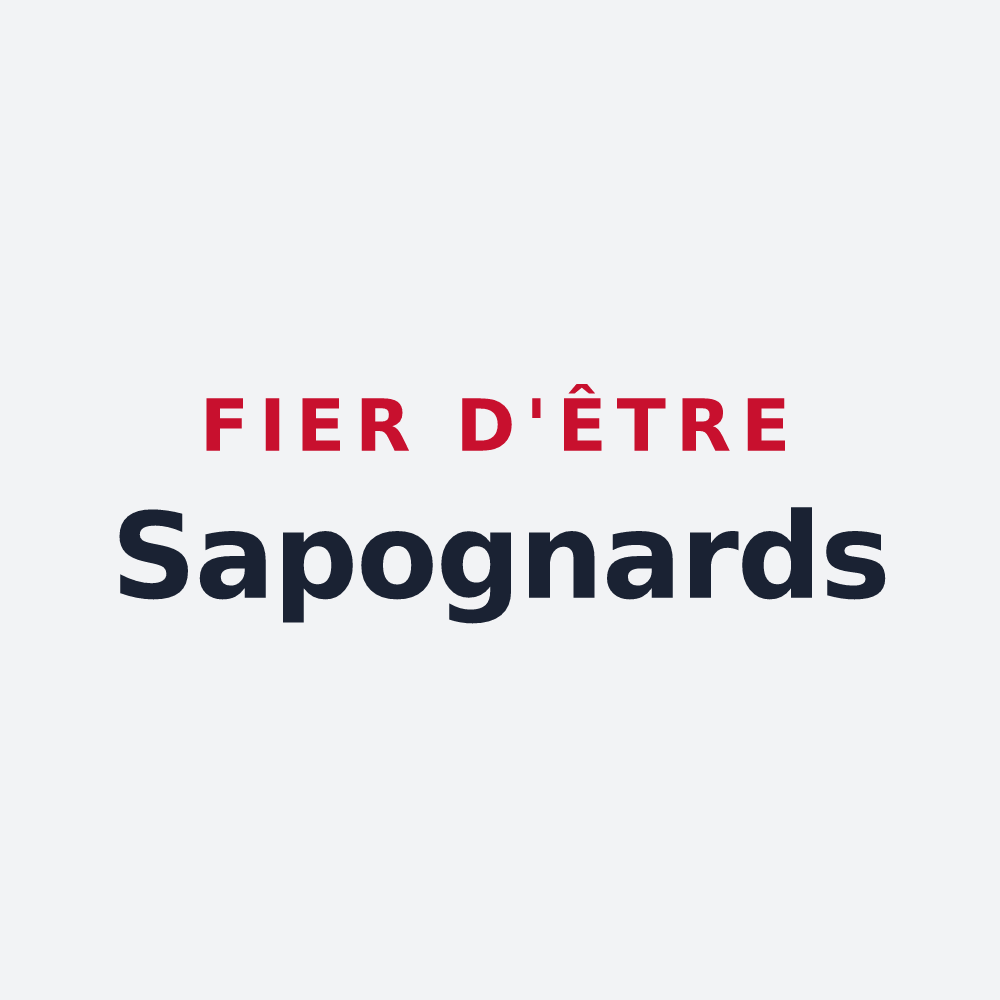 Poster « Fier d'être Sapognards » — design pour Sapogne-et-Feuchères