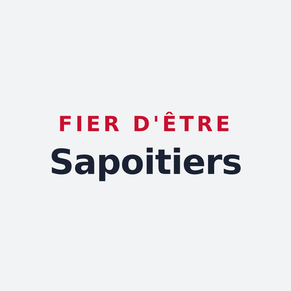 Poster « Fier d'être Sapoitiers » — design pour Sapois