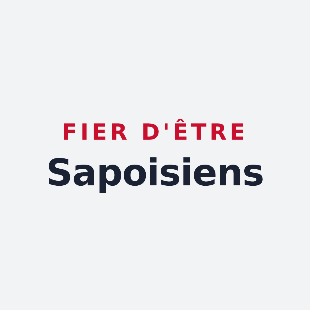 Poster « Fier d'être Sapoisiens » — design pour Sapois
