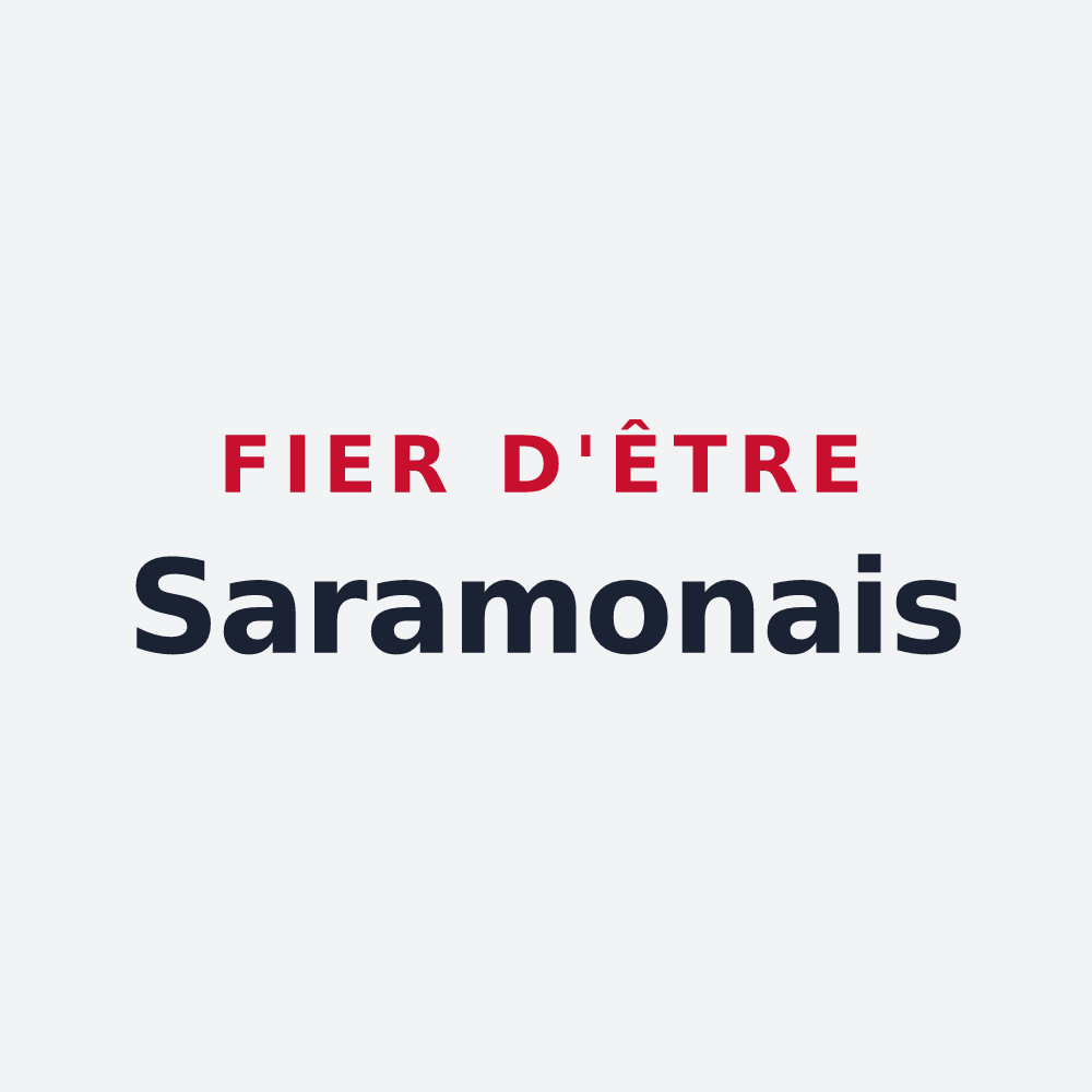 Poster « Fier d'être Saramonais » — design pour Saramon