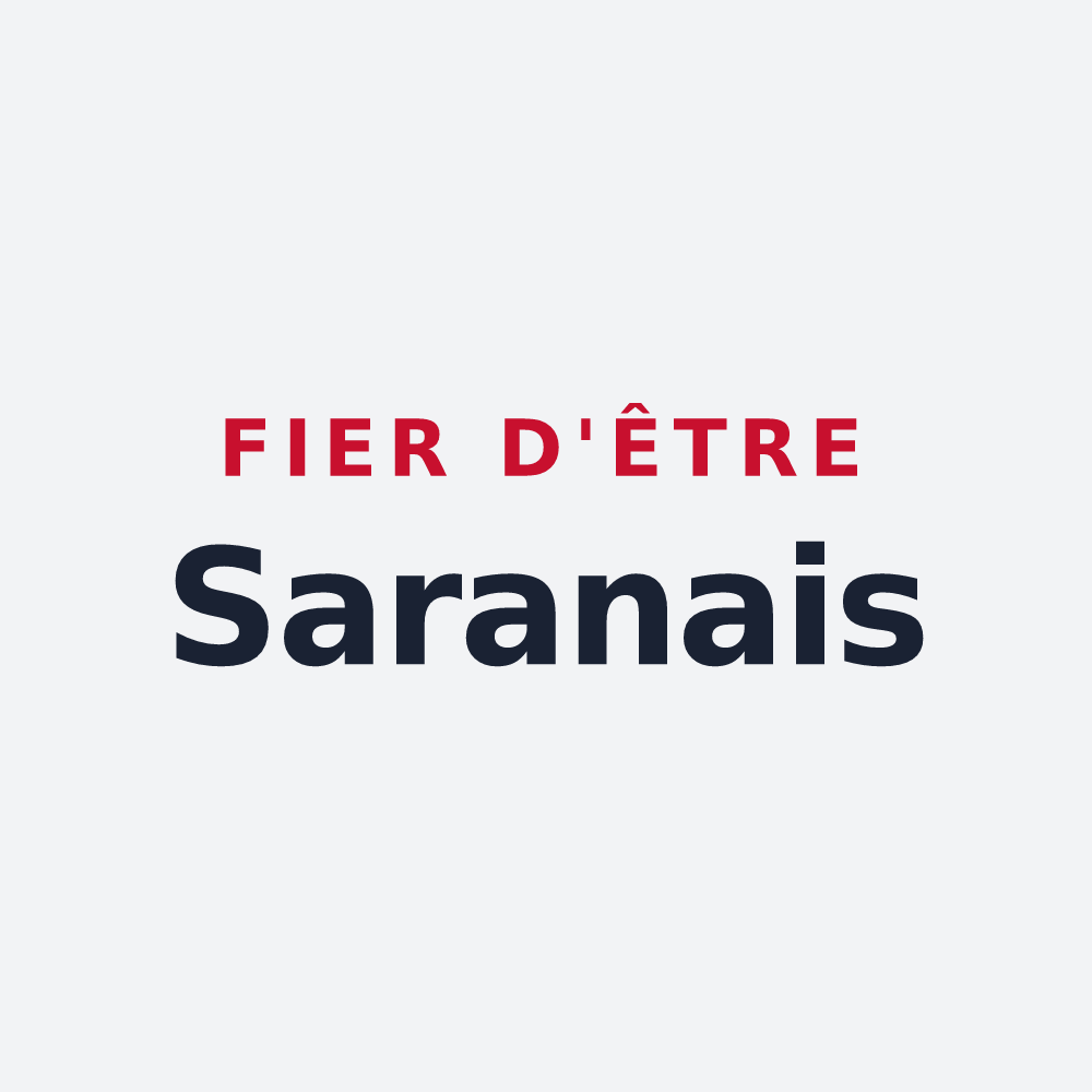 Poster « Fier d'être Saranais » — design pour Saran