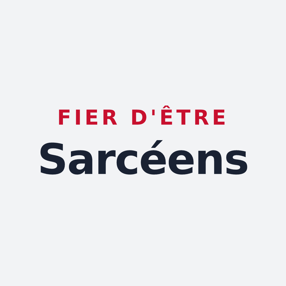 Poster « Fier d'être Sarcéens » — design pour Sarcé