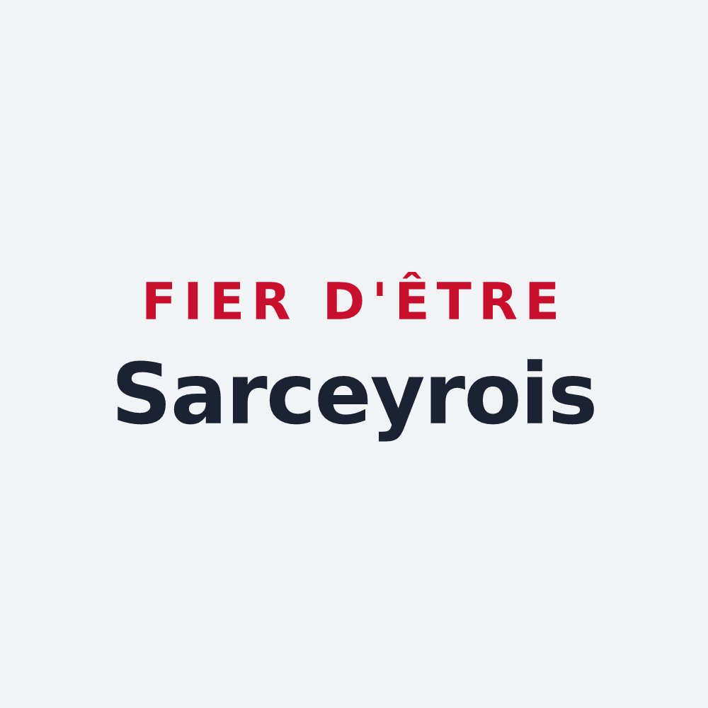 Poster « Fier d'être Sarceyrois » — design pour Sarcey