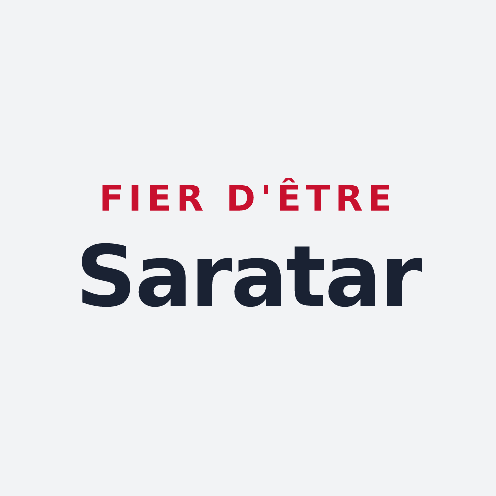 Poster « Fier d'être Saratar » — design pour Sare