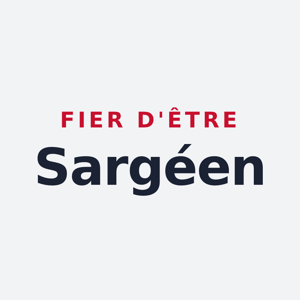 Poster « Fier d'être Sargéen » — design pour Sargé-lès-le-Mans