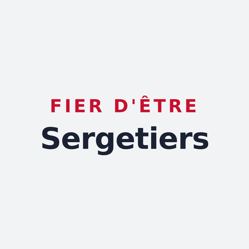 Poster « Fier d'être Sergetiers » — design pour Sargé-sur-Braye