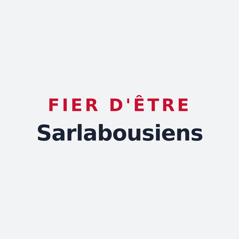 Poster « Fier d'être Sarlabousiens » — design pour Sarlabous
