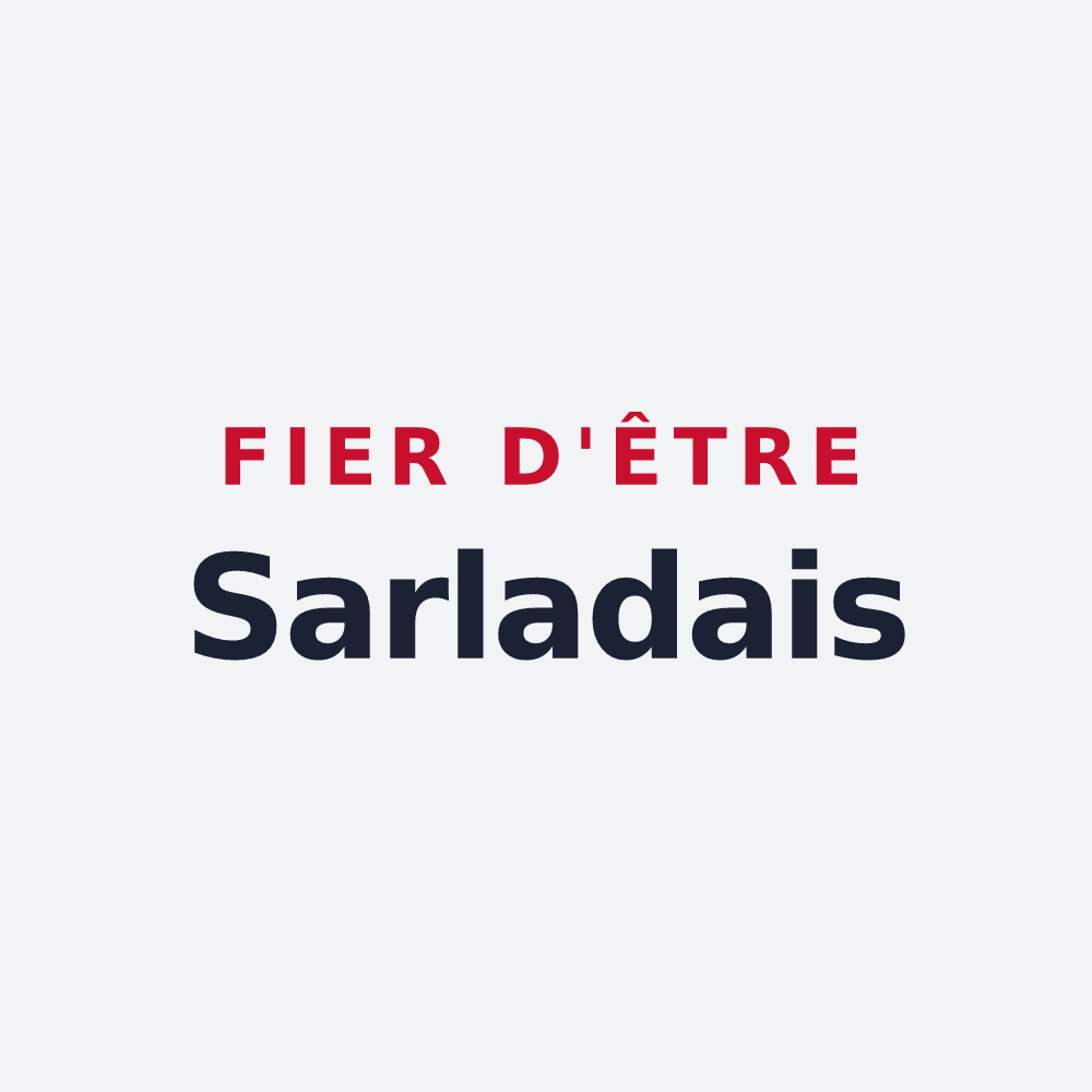 Poster « Fier d'être Sarladais » — design pour Sarlat-la-Canéda