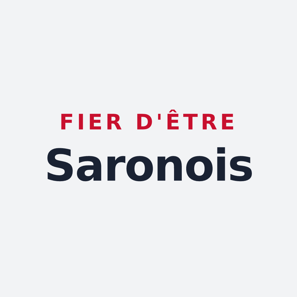 Poster « Fier d'être Saronois » — design pour Saron-sur-Aube