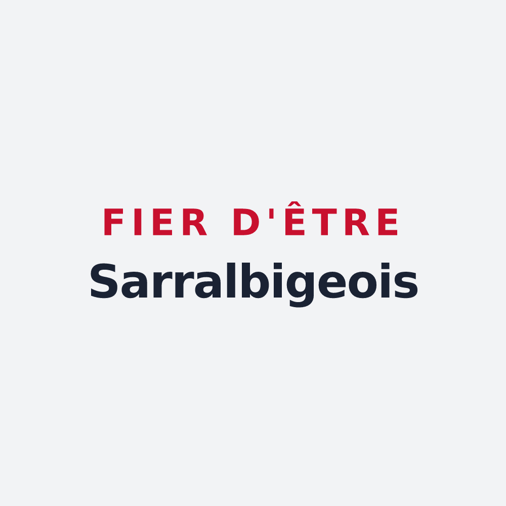 Poster « Fier d'être Sarralbigeois » — design pour Sarralbe