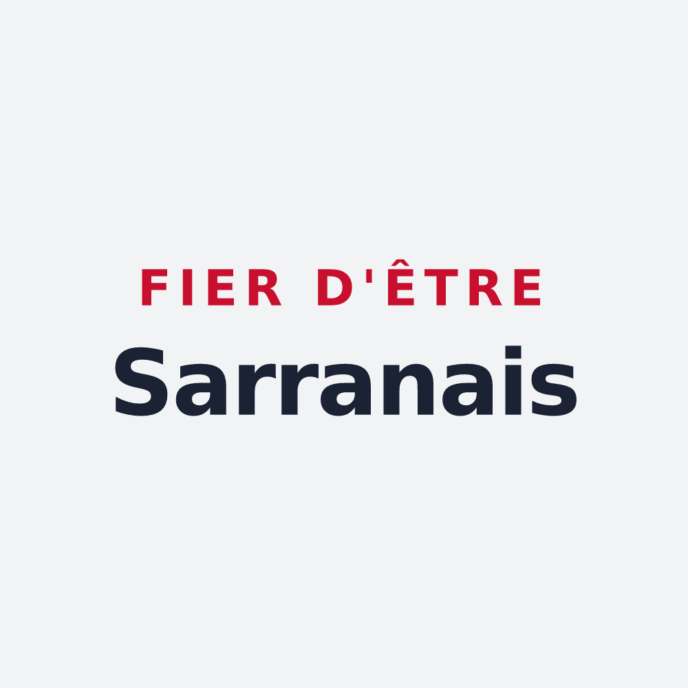 Poster « Fier d'être Sarranais » — design pour Sarran