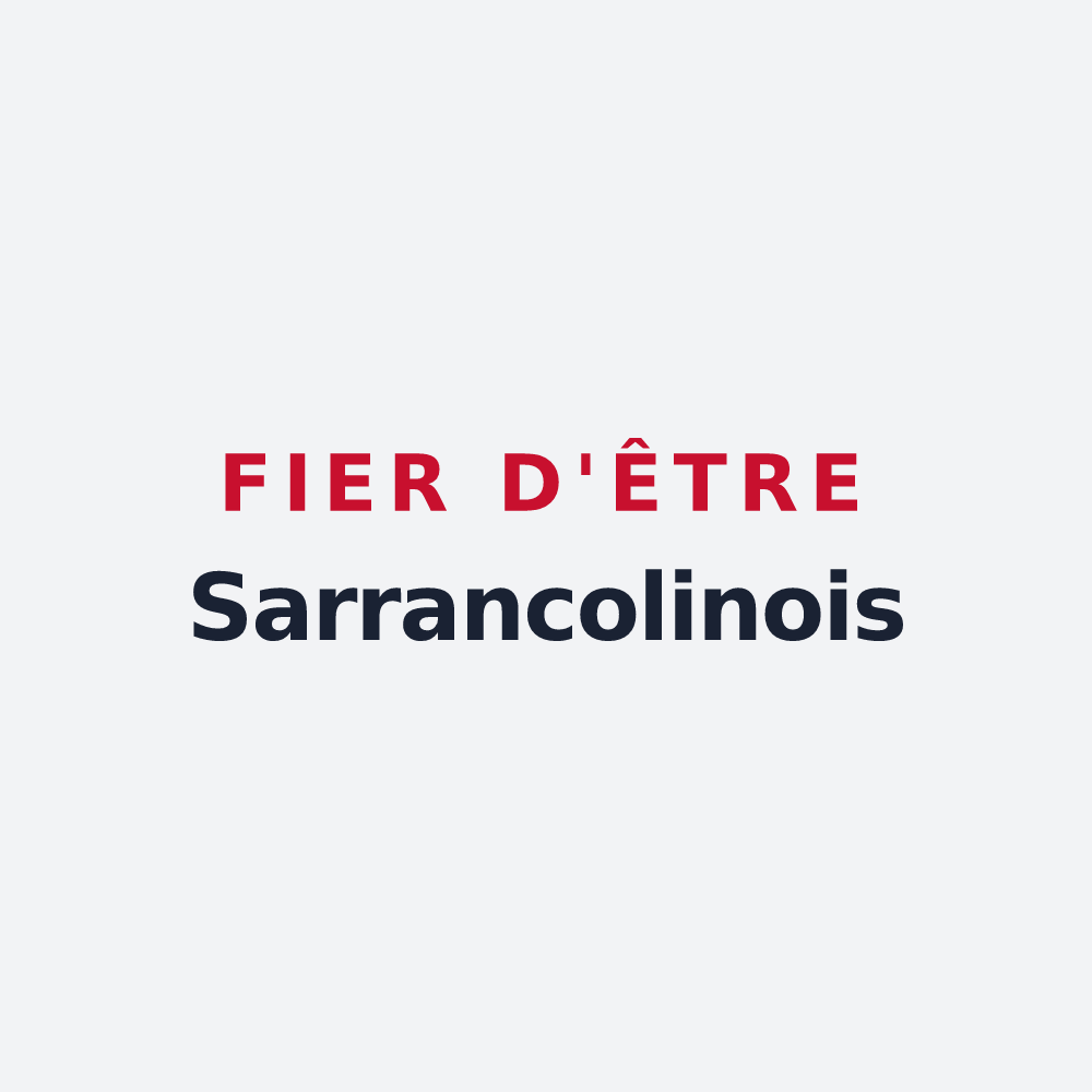 Poster « Fier d'être Sarrancolinois » — design pour Sarrancolin