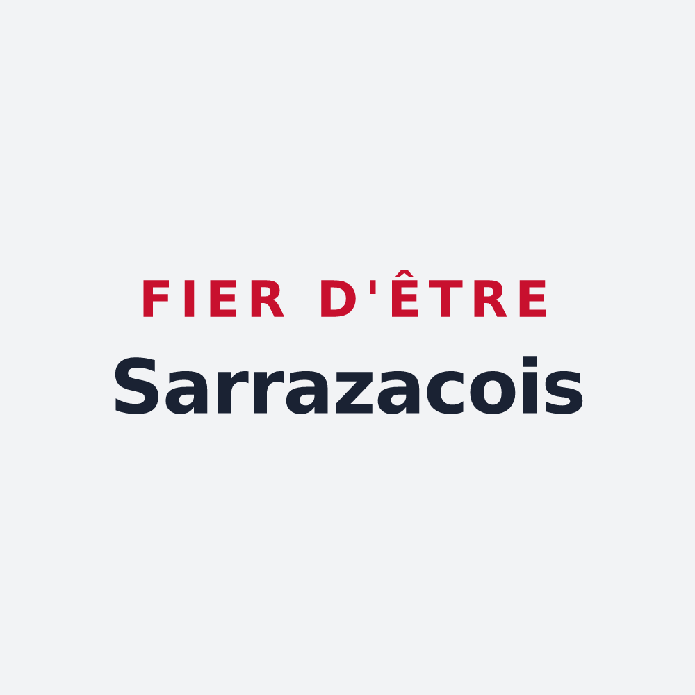 Poster « Fier d'être Sarrazacois » — design pour Sarrazac