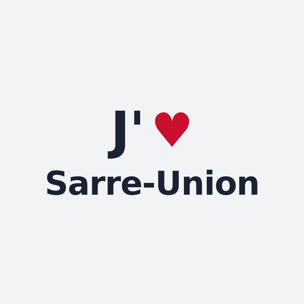 Poster personnalisé Sarre-Union — design J'aime Sarre-Union
