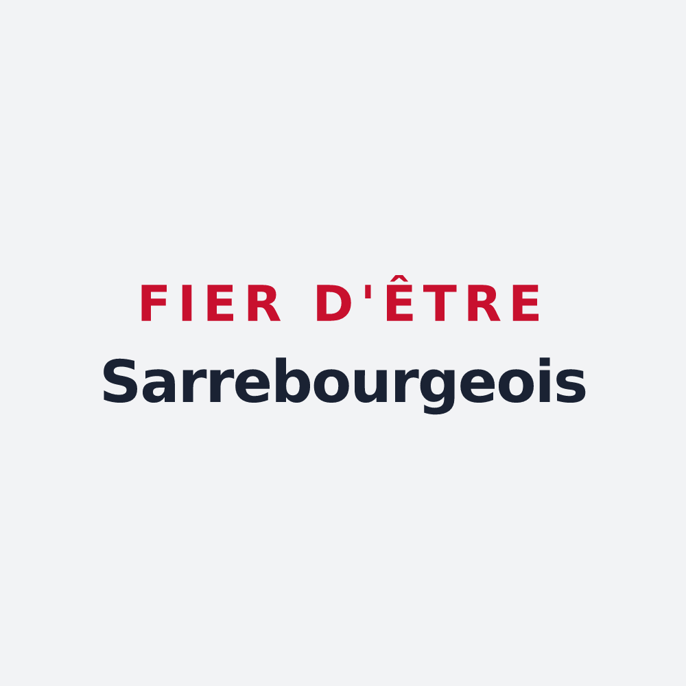 Poster « Fier d'être Sarrebourgeois » — design pour Sarrebourg