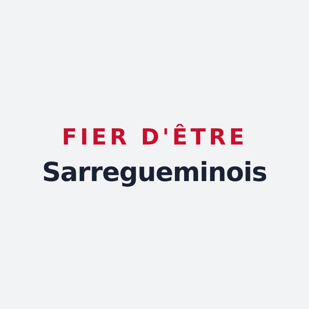 Poster « Fier d'être Sarregueminois » — design pour Sarreguemines