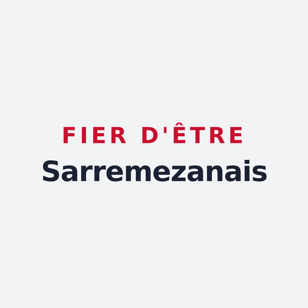Poster « Fier d'être Sarremezanais » — design pour Sarremezan