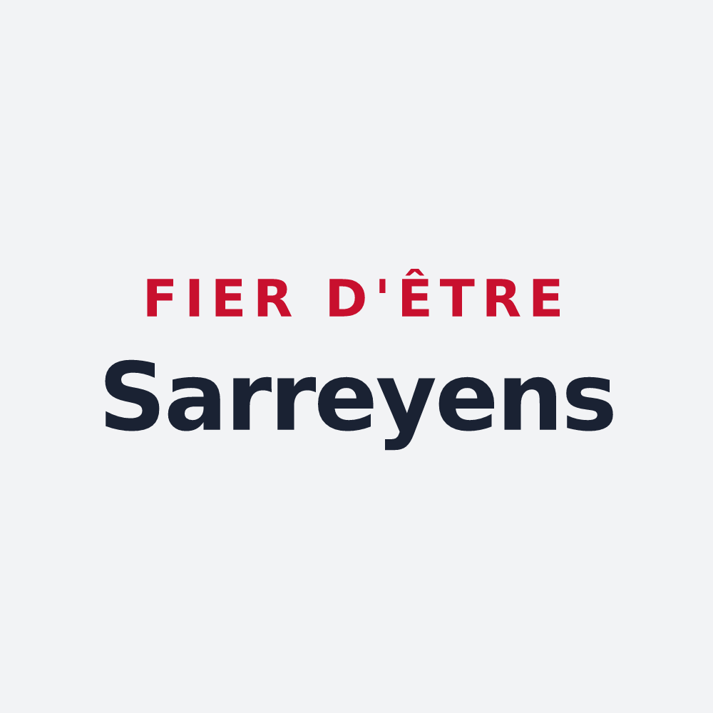 Poster « Fier d'être Sarreyens » — design pour Sarrey