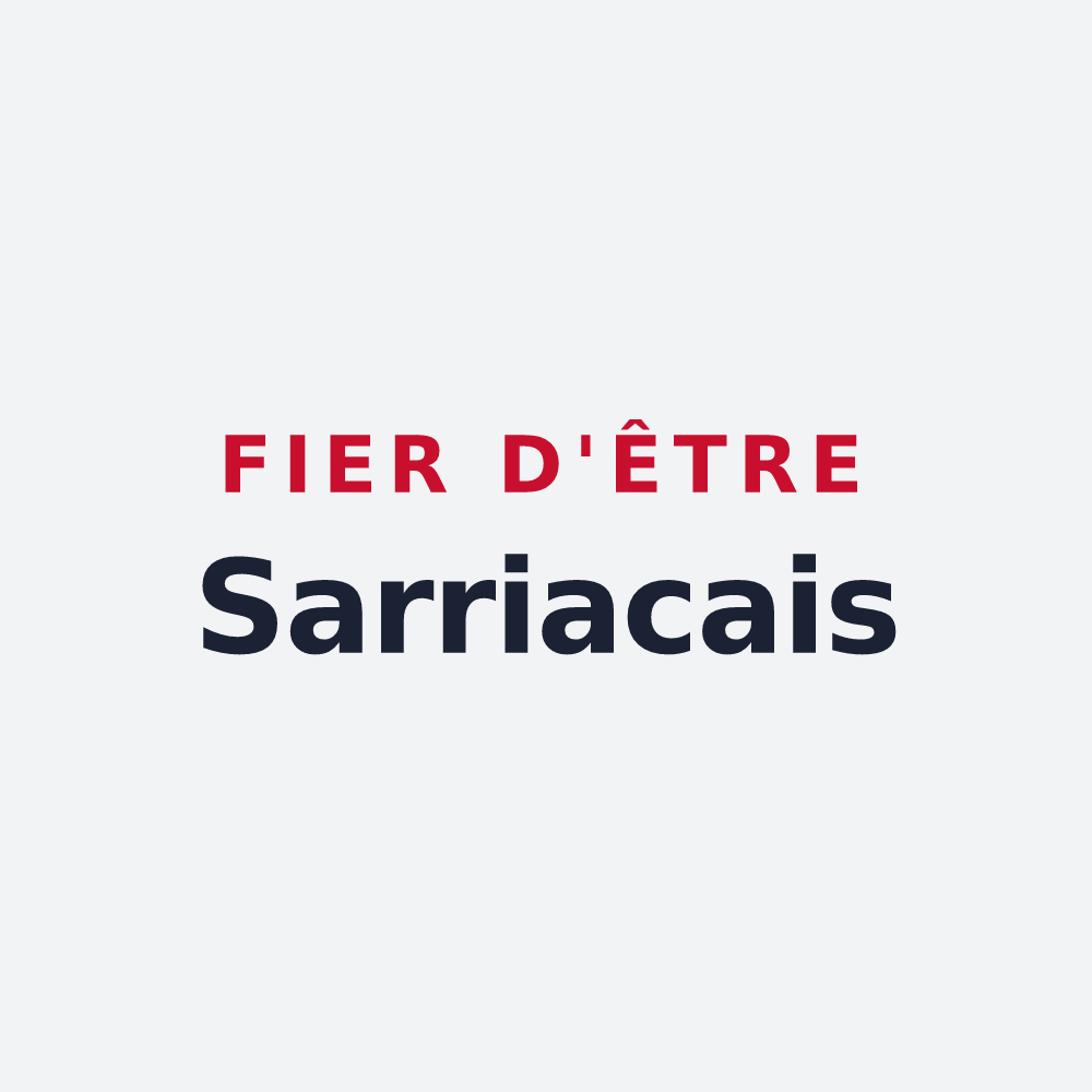 Poster « Fier d'être Sarriacais » — design pour Sarriac-Bigorre