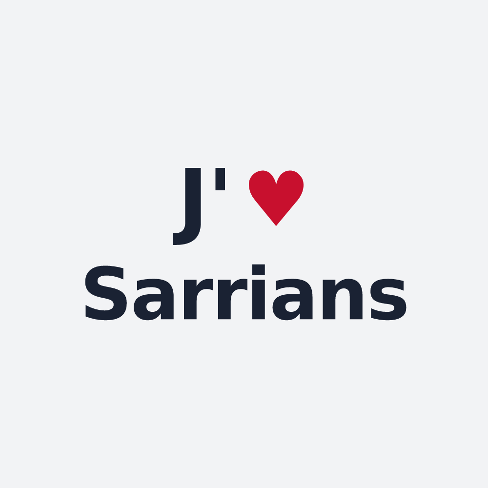 Poster personnalisé Sarrians — design J'aime Sarrians