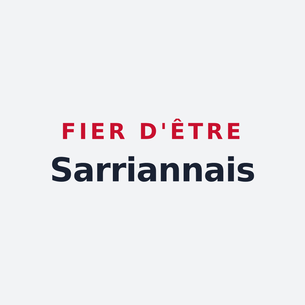 Poster « Fier d'être Sarriannais » — design pour Sarrians