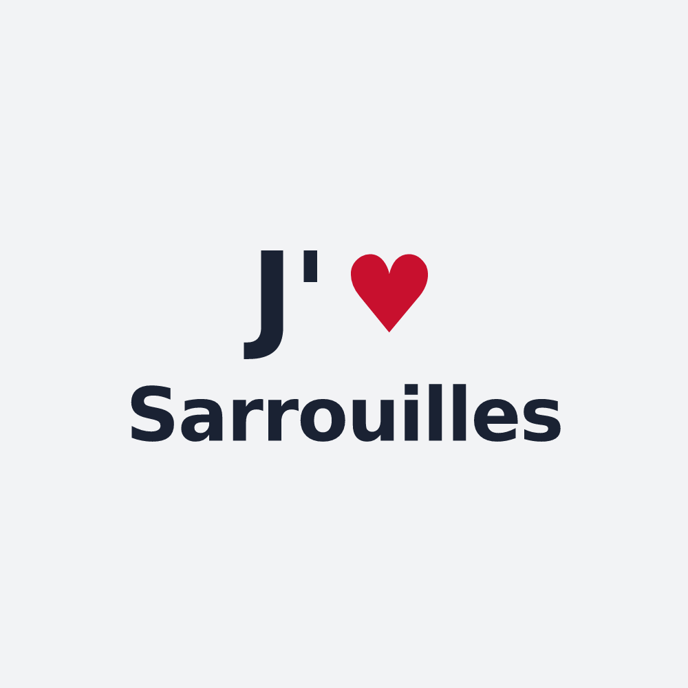 Poster personnalisé Sarrouilles — design J'aime Sarrouilles