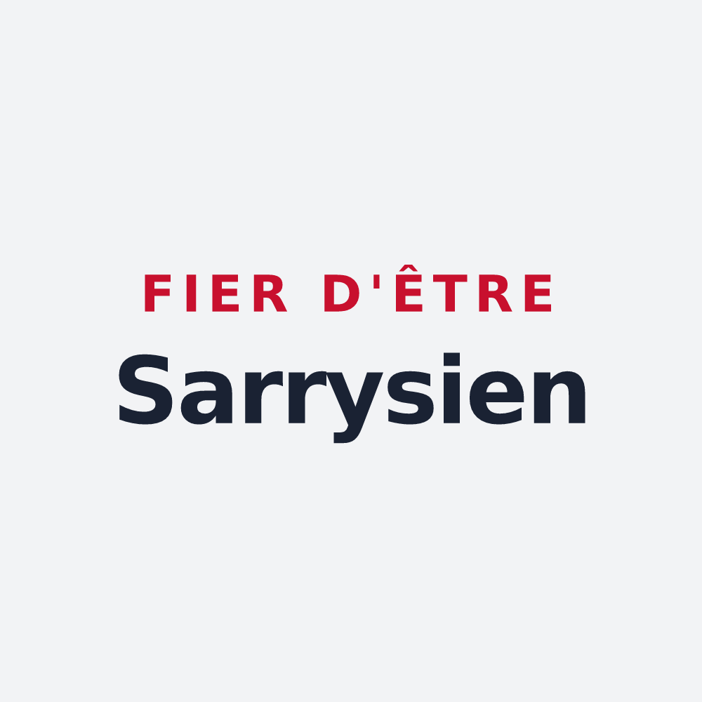 Poster « Fier d'être Sarrysien » — design pour Sarry