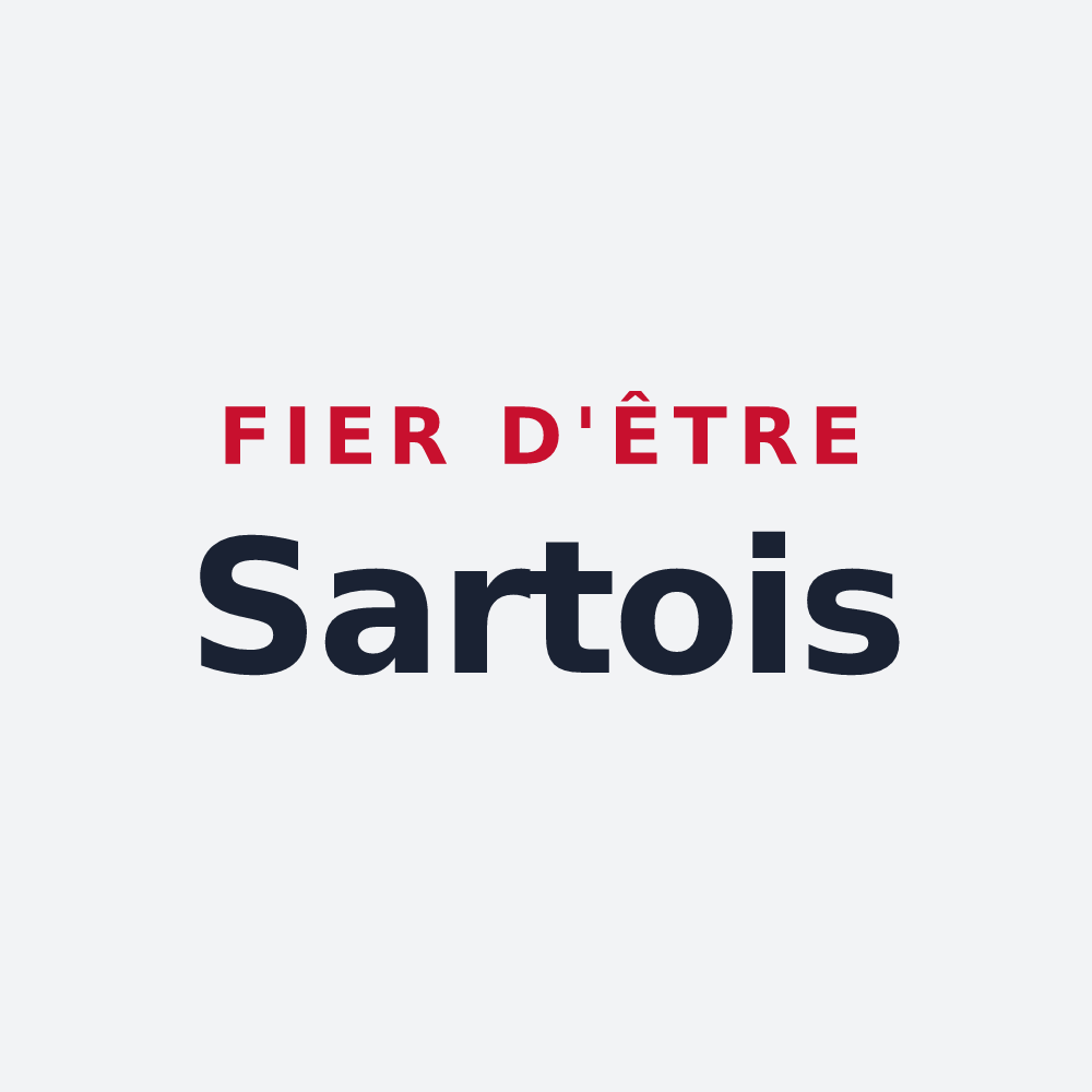 Poster « Fier d'être Sartois » — design pour Sartes