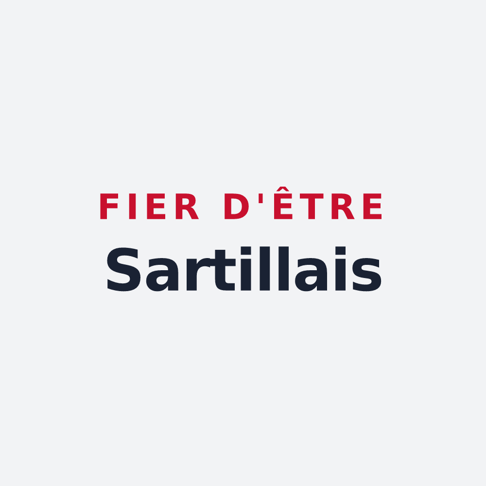 Poster « Fier d'être Sartillais » — design pour Sartilly-Baie-Bocage