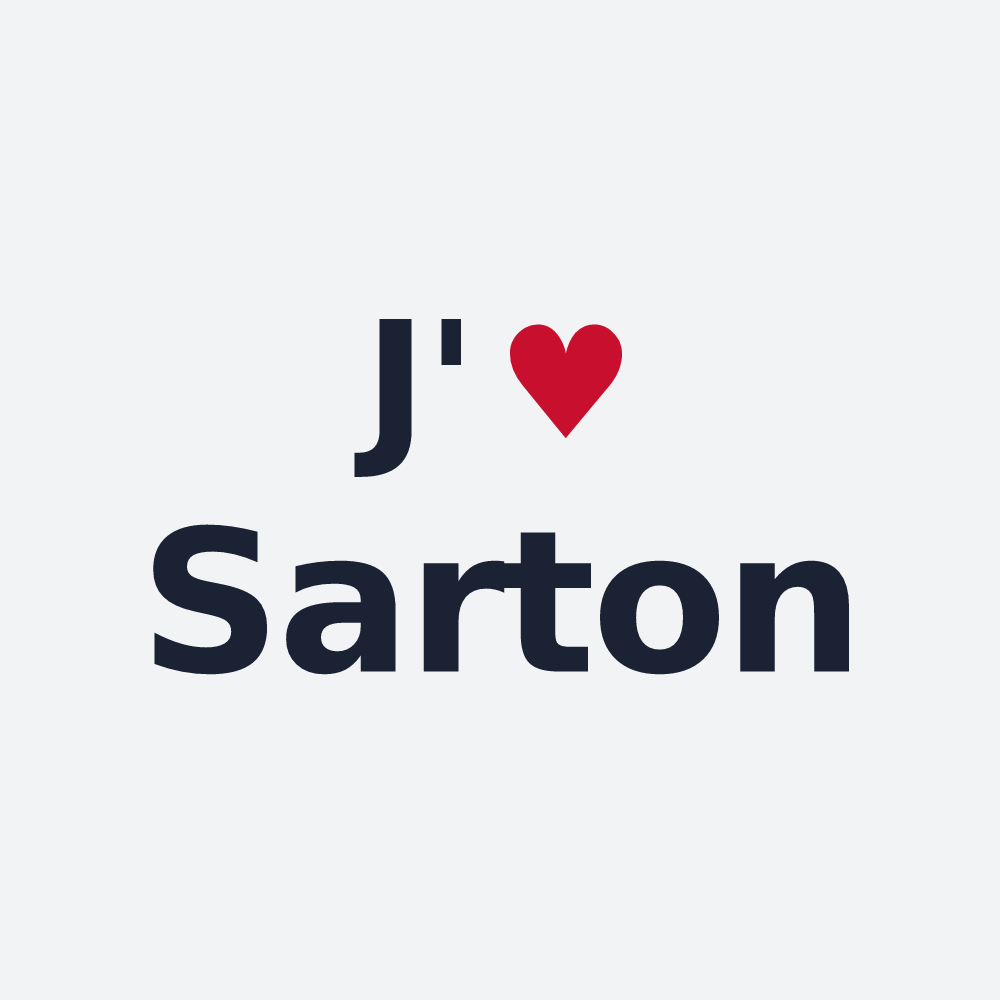 Poster personnalisé Sarton — design J'aime Sarton