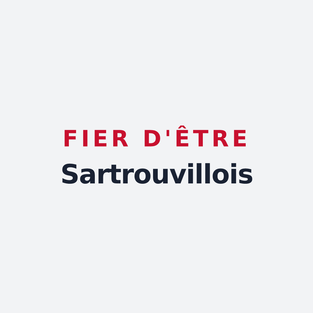 Poster « Fier d'être Sartrouvillois » — design pour Sartrouville
