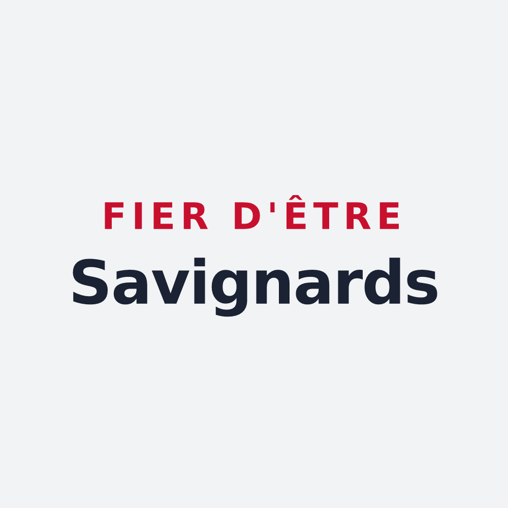 Poster « Fier d'être Savignards » — design pour Sasnières