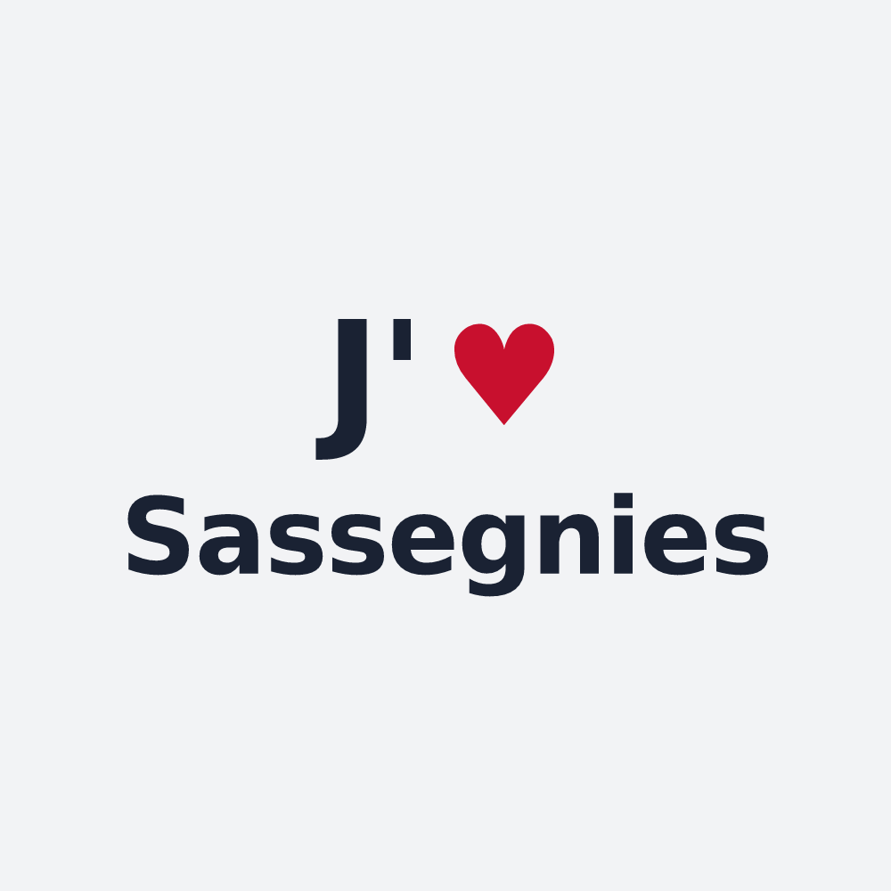 Poster personnalisé Sassegnies — design J'aime Sassegnies
