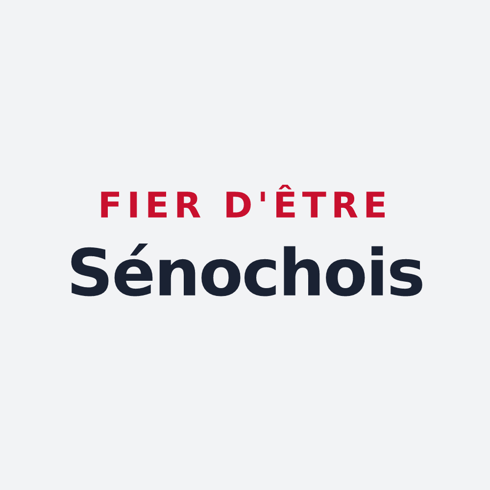 Poster « Fier d'être Sénochois » — design pour Sassenay
