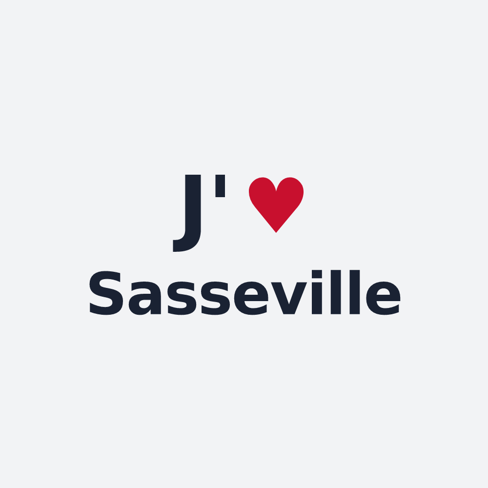 Poster personnalisé Sasseville — design J'aime Sasseville