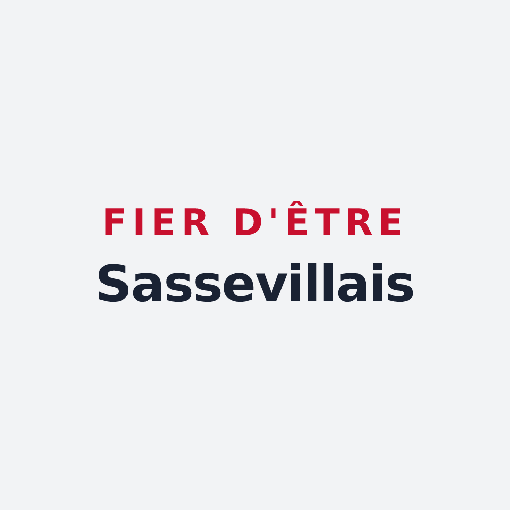 Poster « Fier d'être Sassevillais » — design pour Sasseville