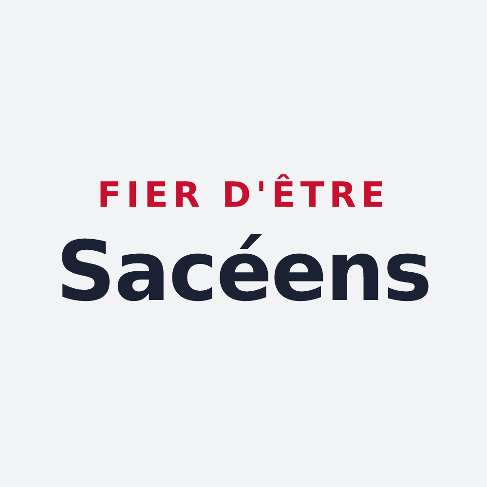Poster « Fier d'être Sacéens » — design pour Sassey