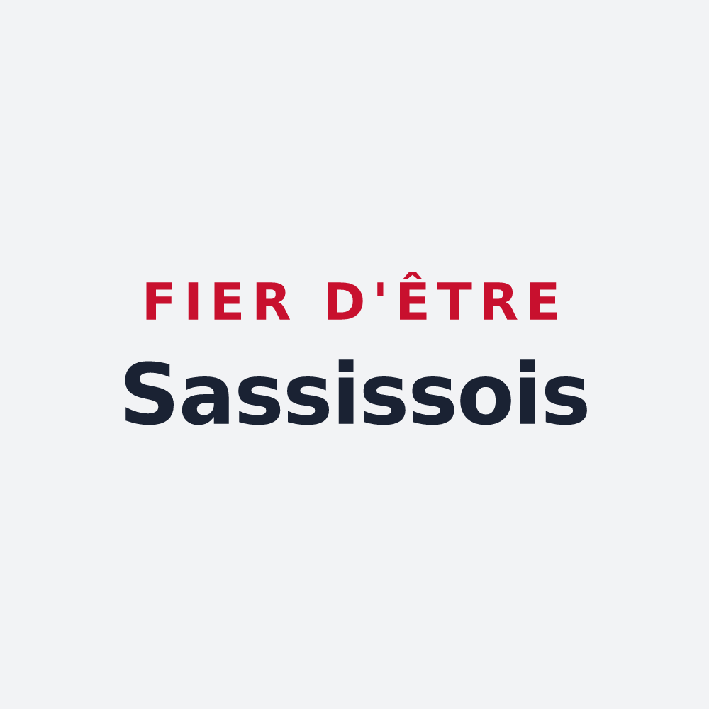 Poster « Fier d'être Sassissois » — design pour Sassis