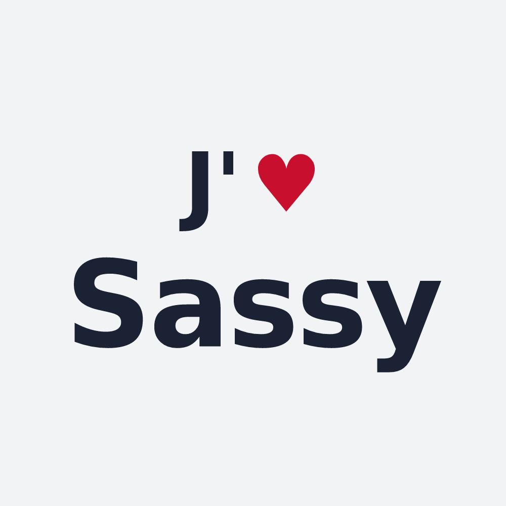 Poster personnalisé Sassy — design J'aime Sassy