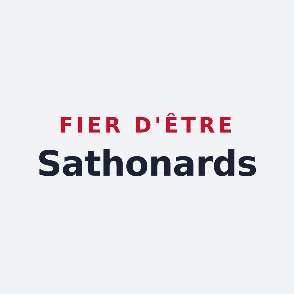 Poster « Fier d'être Sathonards » — design pour Sathonay-Village