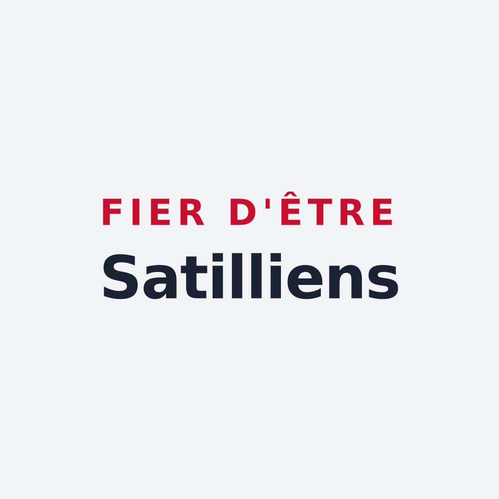 Poster « Fier d'être Satilliens » — design pour Satillieu