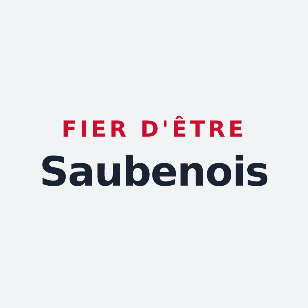 Poster « Fier d'être Saubenois » — design pour Saubens