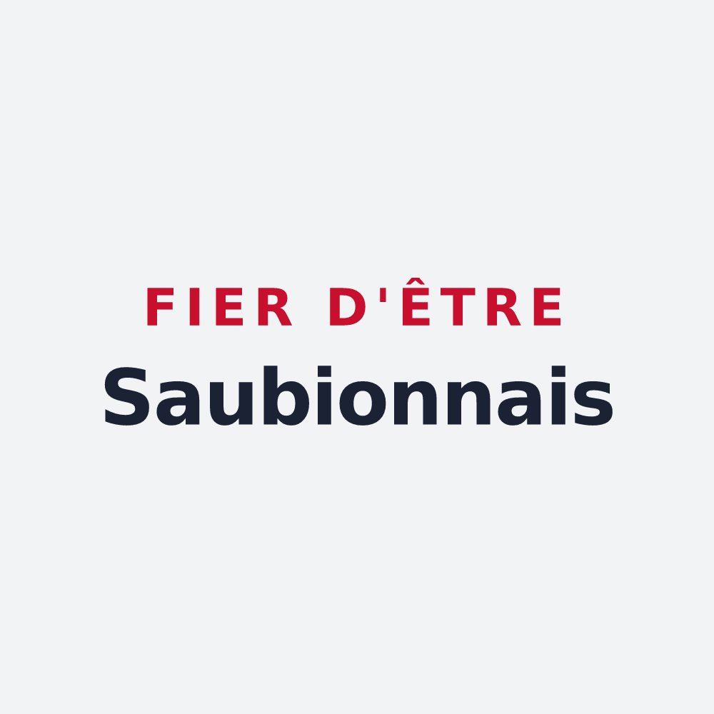 Poster « Fier d'être Saubionnais » — design pour Saubion